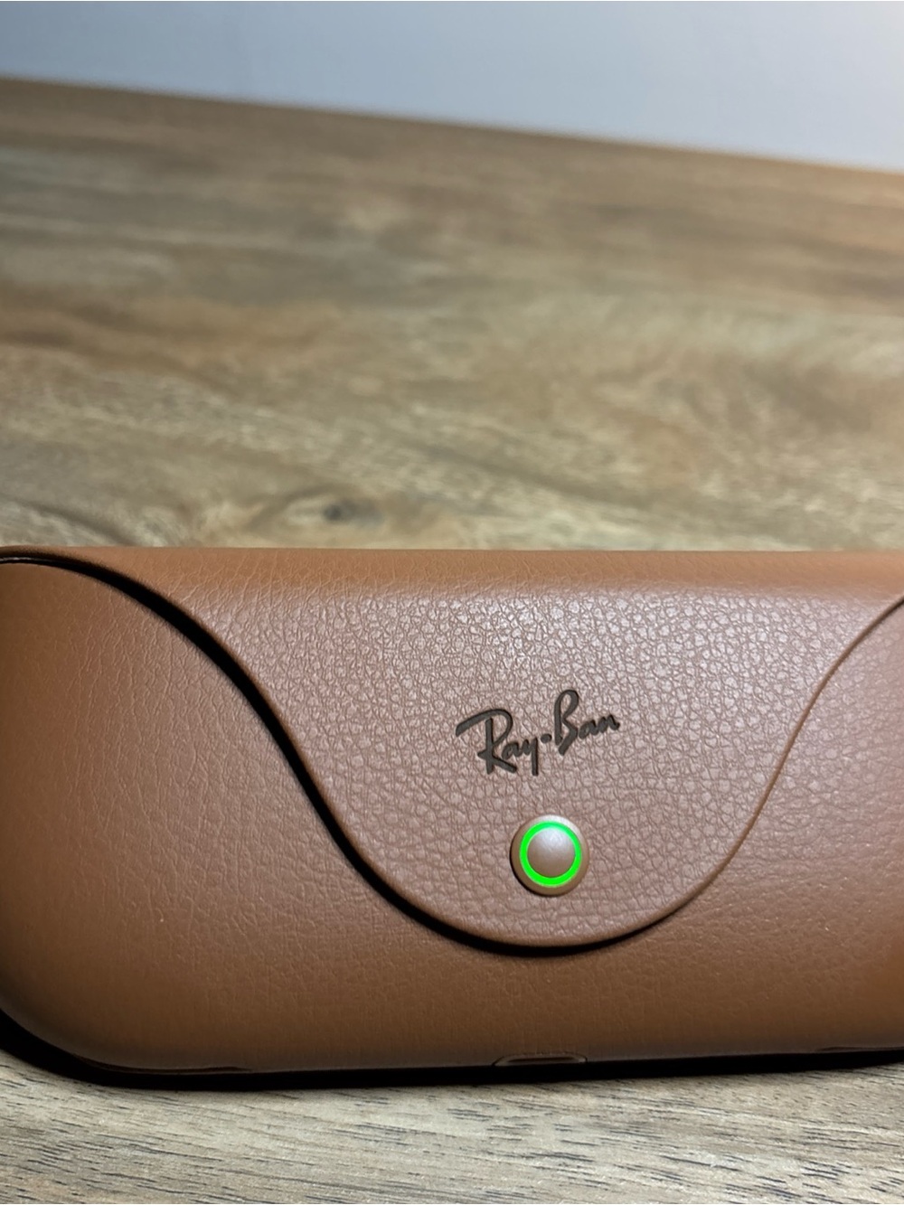 Ray-Ban Meta Brown Leather Sunglasses Case